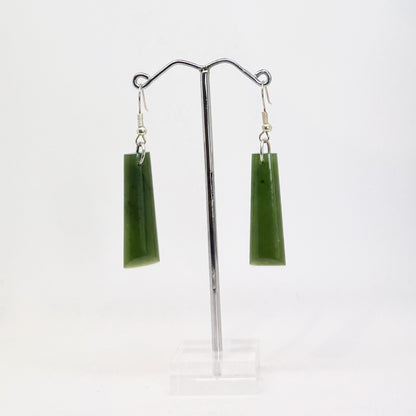 Greenstone Jade Toki Earrings