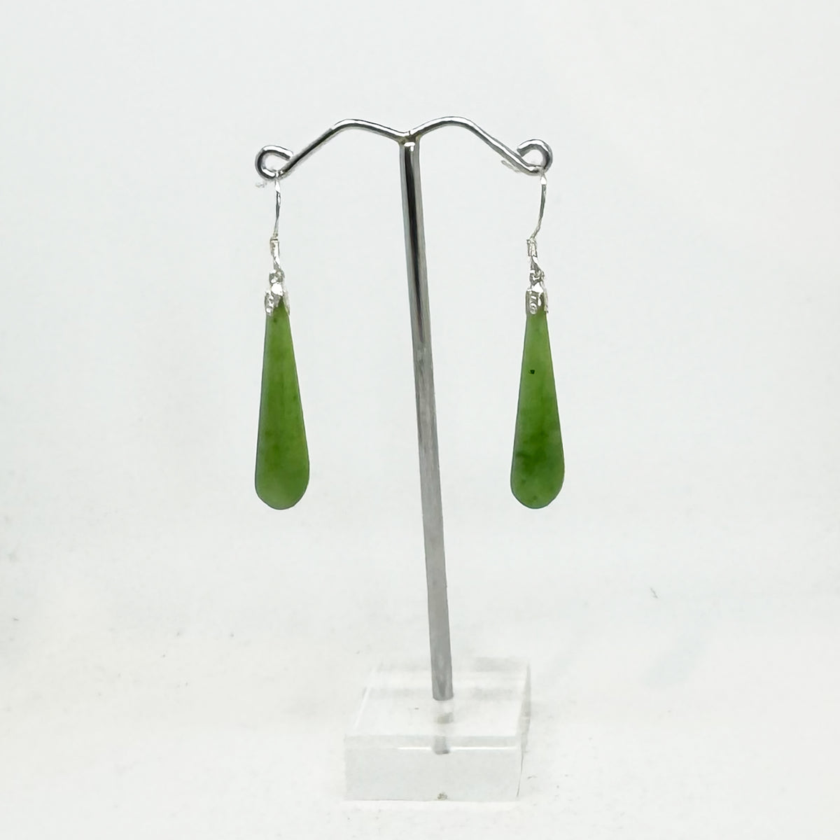 Genuine NZ Greenstone Drop Earrings