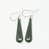 Genuine NZ Greenstone Drop Earrings