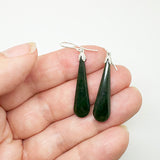 Genuine NZ Greenstone Drop Earrings