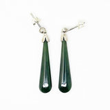 Genuine NZ Greenstone Drop Earrings