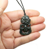 Small Genuine NZ Greenstone Tiki Necklace - ShopNZ