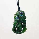 Small Genuine NZ Greenstone Tiki Necklace - ShopNZ