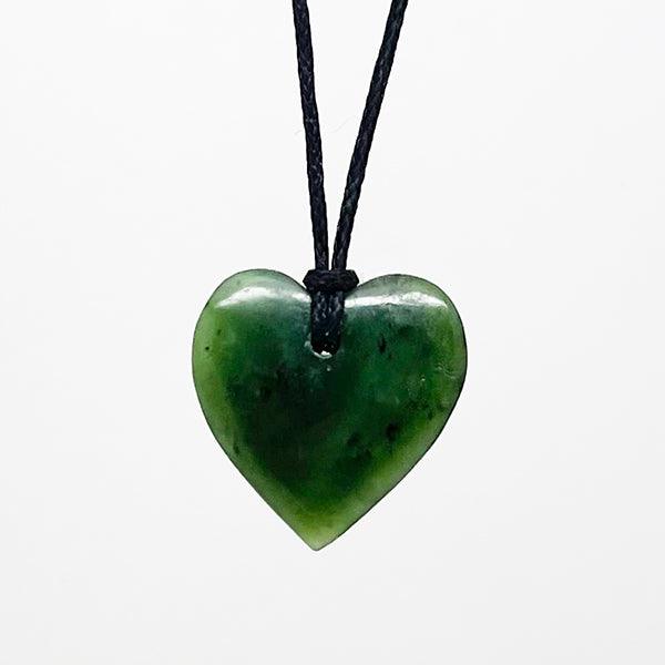 Small Greenstone Heart Necklace
