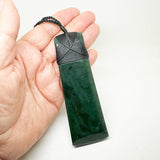 Whopper 12cm Genuine NZ Greenstone Toki Necklace - ShopNZ