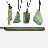 Genuine Ngai Tahu Pounamu Freeform Greenstone Necklace - ShopNZ