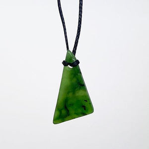 Genuine Ngai Tahu Pounamu Freeform Greenstone Necklace - ShopNZ