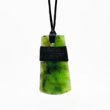 4.5cm Genuine Ngai Tahu Greenstone Toki Necklace - ShopNZ