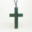 Whopper 8cm Pounamu Greenstone Cross Necklace
