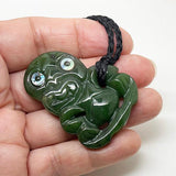Greenstone Maori Tiki Necklace