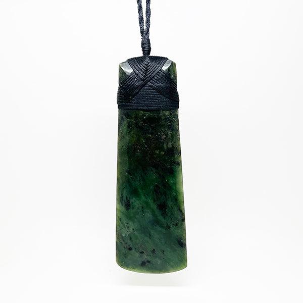 Whopper 12cm Genuine NZ Greenstone Toki Necklace