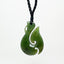 Genuine NZ Greenstone Hook and Koru Necklace