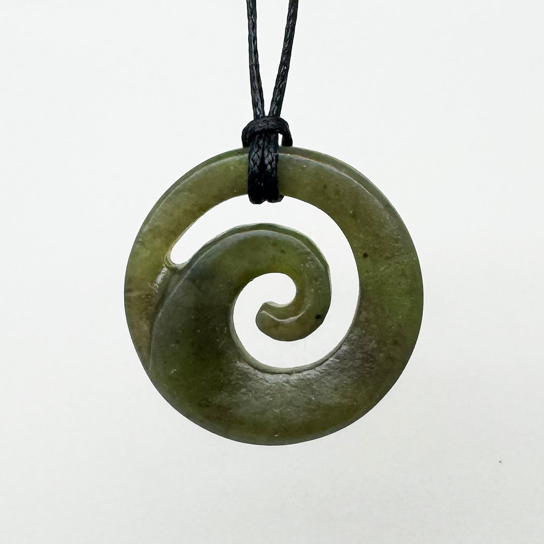 Genuine NZ Greenstone Ngai Tahu Pounamu Koru Necklace