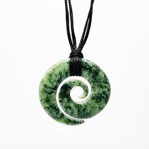 Genuine NZ Greenstone Open Koru Necklace - ShopNZ
