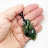 Medium Size Genuine NZ Greenstone Manaia Necklace - ShopNZ