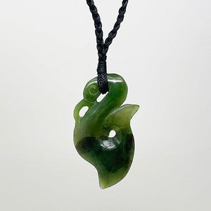 Medium Size Genuine NZ Greenstone Manaia Necklace - ShopNZ