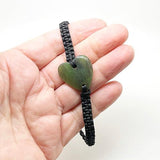 Ngai Tahu Pounamu Greenstone Heart Bracelet - ShopNZ