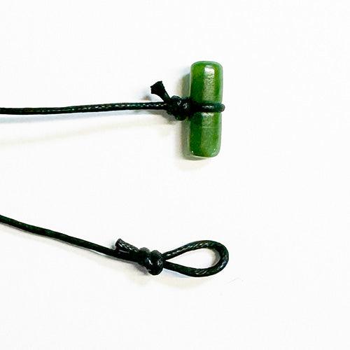 Waxed cord with Greenstone Toggle
