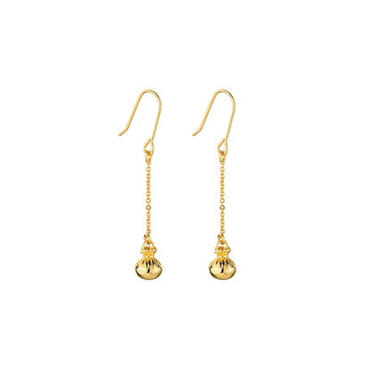Pretty Little Taonga Gold Dangling Poi Earrings
