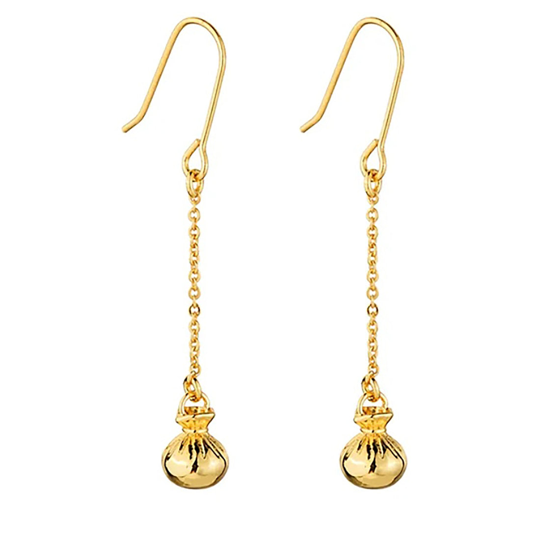 Pretty Little Taonga Gold Dangling Poi Earrings