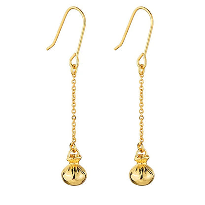 Pretty Little Taonga Gold Dangling Poi Earrings