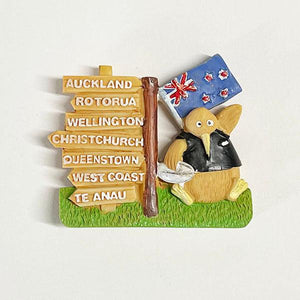 NZ Kiwi Bird Tourist Road Signs Fridge Magnet - ShopNZ