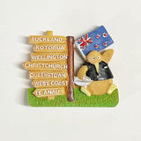 NZ Kiwi Bird Tourist Road Signs Fridge Magnet - ShopNZ