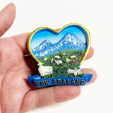 New Zealand Heart Sheep and Mountains Magnet - ShopNZ