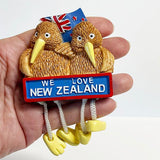 We Love New Zealand Kiwi Fridge Magnet with Dangly Feet - ShopNZ