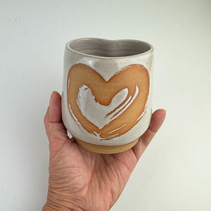 Gorgeous NZ Made Pottery Heart Mug