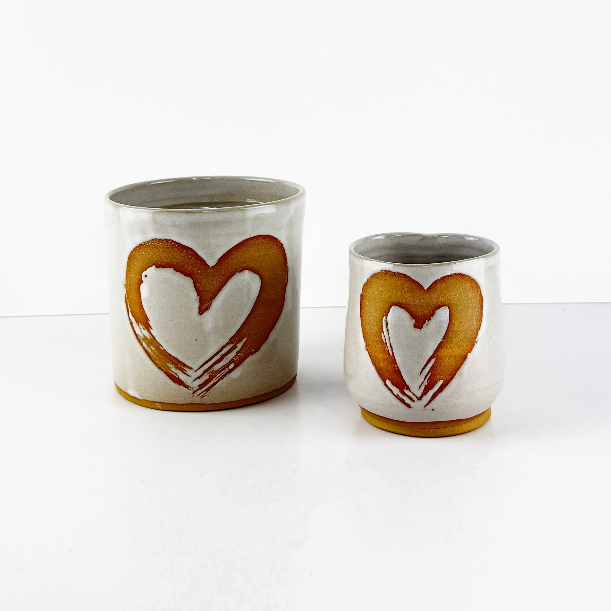Beautiful NZ Handmade Plant Pot with Heart