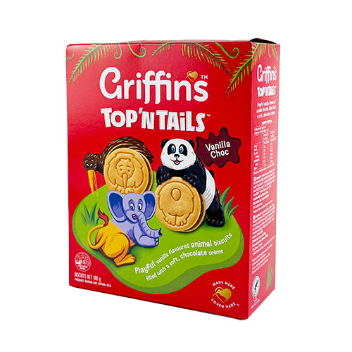 Griffins Top N Tails Fun Animal Biscuits Including Kiwi