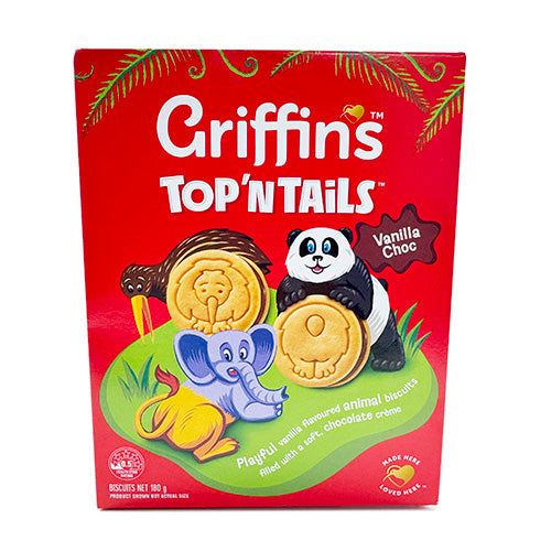 Griffins Top N Tails Fun Animal Biscuits Including Kiwi