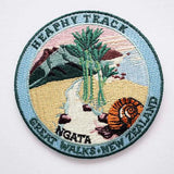 Heaphy Track Great Walk and Ngata Snail Iron On Patch