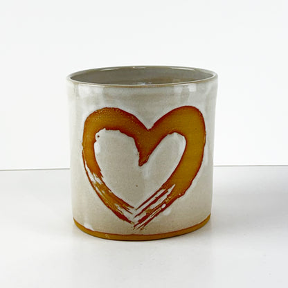 Beautiful NZ Handmade Plant Pot with Heart