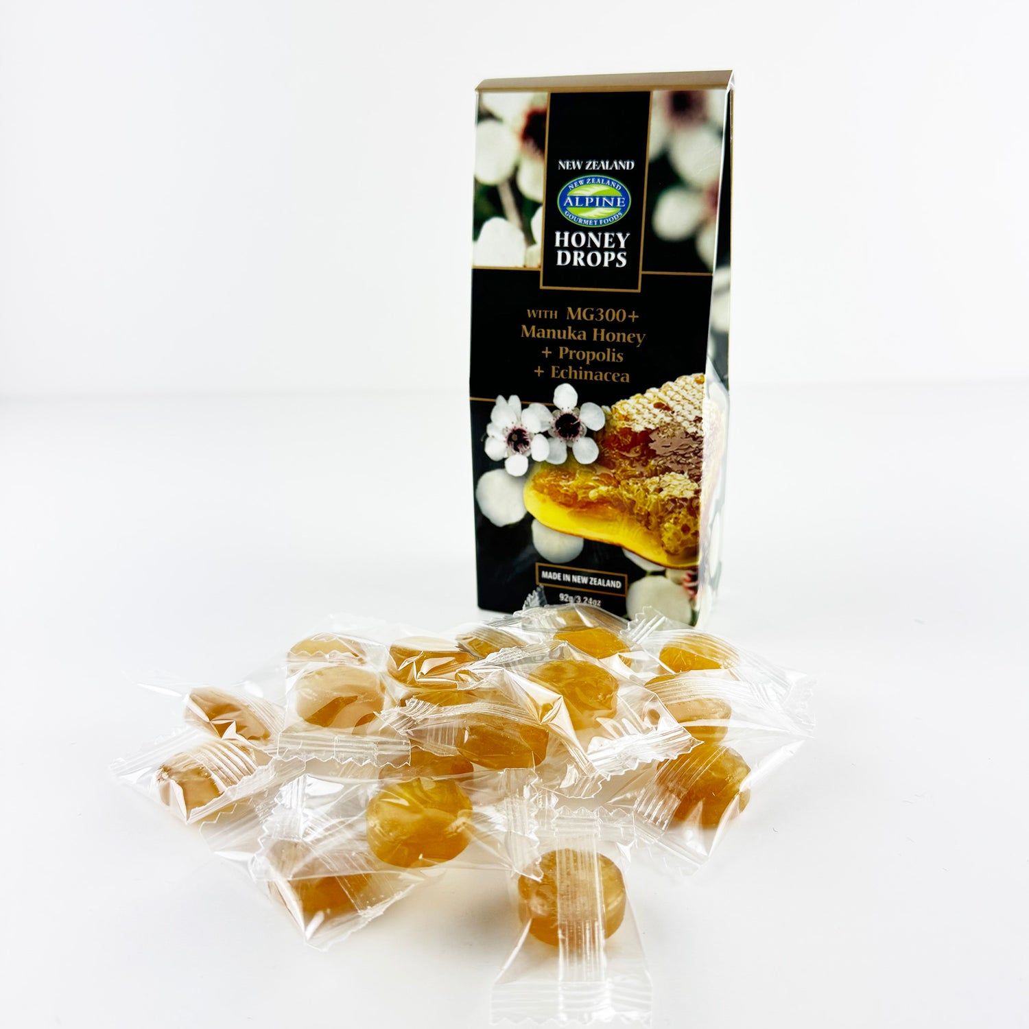 New Zealand Manuka Honey Lozenge Drops with Propolis and Echinacea