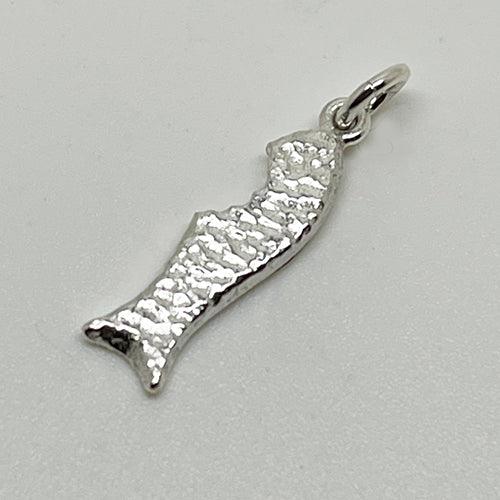 Sterling Silver Chocolate Fish Charm or Necklace