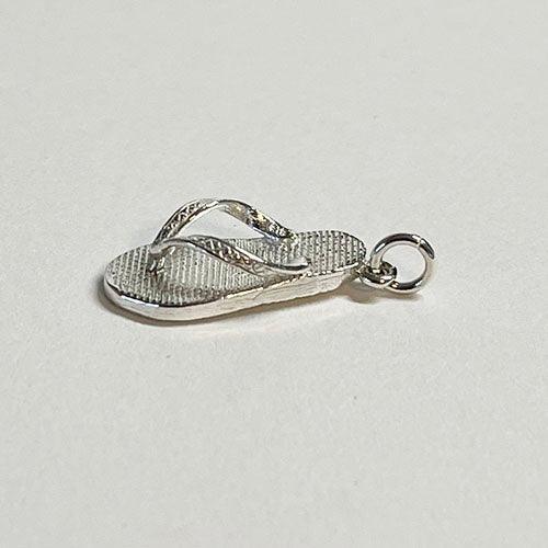 Sterling Silver NZ Jandals Flip-Flops Charm or Necklace