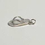 Sterling Silver NZ Jandals Flip-Flops Charm or Necklace - ShopNZ