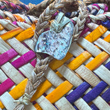 Multicoloured Maori Flax Kete Backpack Pikau