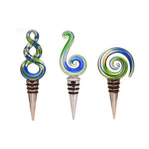 Maori Glass Wine Bottle Stoppers - ShopNZ