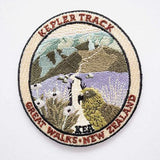 Kelper Track Great Walk and Kea Bird Iron On Patch