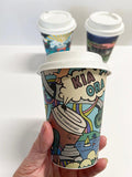 Fully Home Compostable Kiwiana Coffee Cups