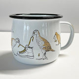 NZ Kiwi Kea and Weka Birds Enamel Mug - ShopNZ