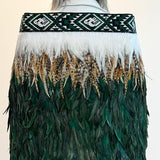 Gorgeous Forest Green Maori Korowai Cloak - ShopNZ