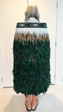 Gorgeous Forest Green Maori Korowai Cloak - ShopNZ