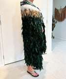 Gorgeous Forest Green Maori Korowai Cloak - ShopNZ