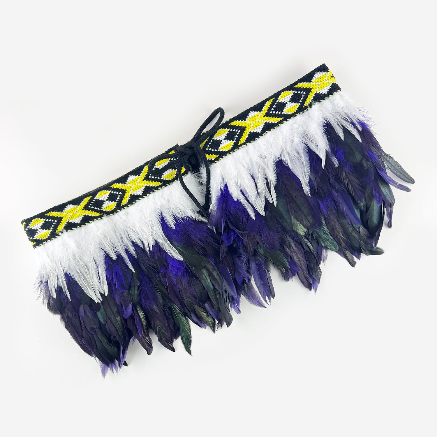 Short Māori Korowai in Ngāti Porou Colours