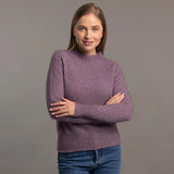 Pretty Merino Possumsilk Yoke Neck Cable Sweater