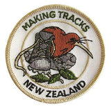 Making Tracks New Zealand Hiking Iron On Patch